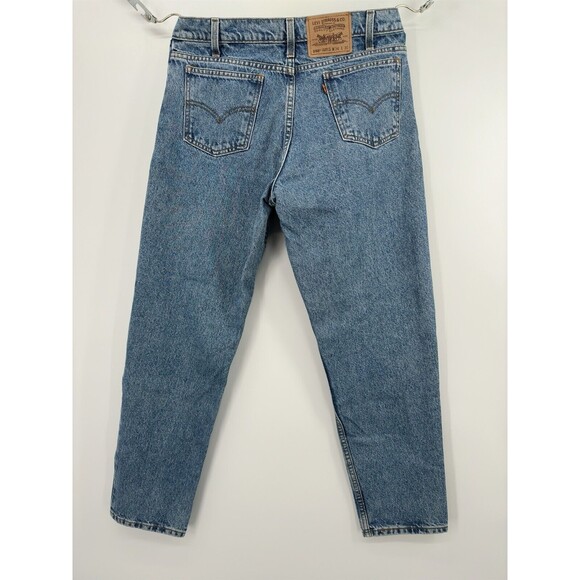 Vintage‎ barril  style Levis 550 Jeans 34 -90s Stonewash Tapered  Orange Tab - Picture 4 of 14